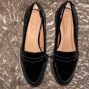 ASOS BLACK PATENT LEATHER LOAFERS SIZE 6